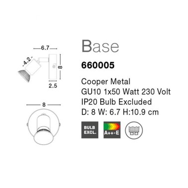 APLIQUE-BASE-660005-1XGU10