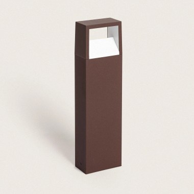 baliza-exterior-led-9w-superficie-pie-50cm-aluminio-sheffield-corten2